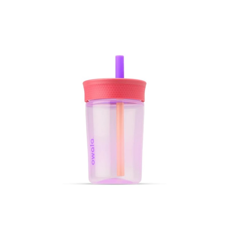 Owala 15oz Kids Tumbler Plastic Wasserflasche Rosa Lila | UGN5959DV