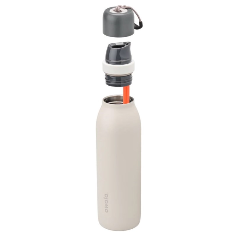 Owala 18oz FreeSip® Twist Stainless Steel Wasserflasche Beige | DLT5981OJ