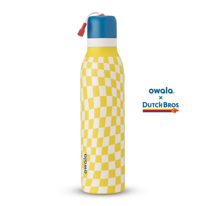 Owala Dutch Bros x Owala FreeSip® Twist 24oz Stainless Steel Wasserflasche Gelb Weiß | SCU1869LF